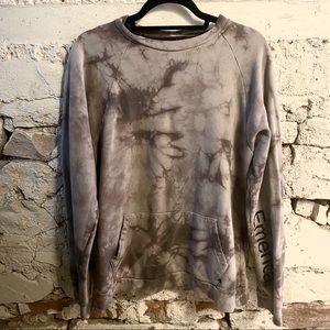 EMERICA light and dark grey tie dye crewneck